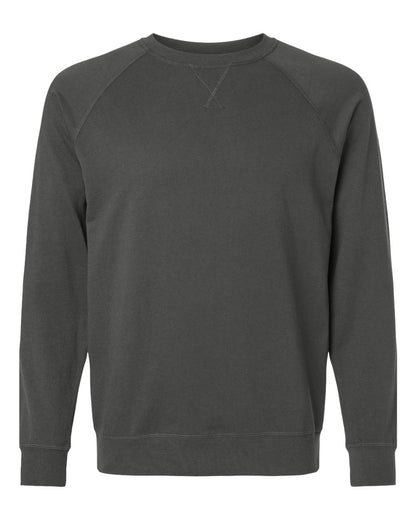 Next Level Laguna Raglan Crewneck Sweatshirt 9000 #color_Heavy Metal