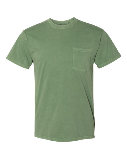 Next Level Inspired Dye Short Sleeve Pocket Crew 7415 #color_Clover