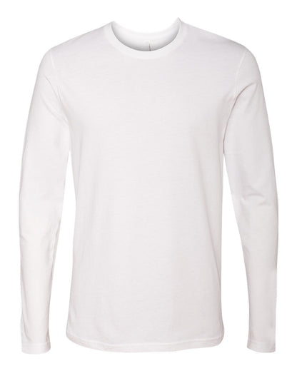 Next Level Cotton Long Sleeve T-Shirt 3601 #color_White