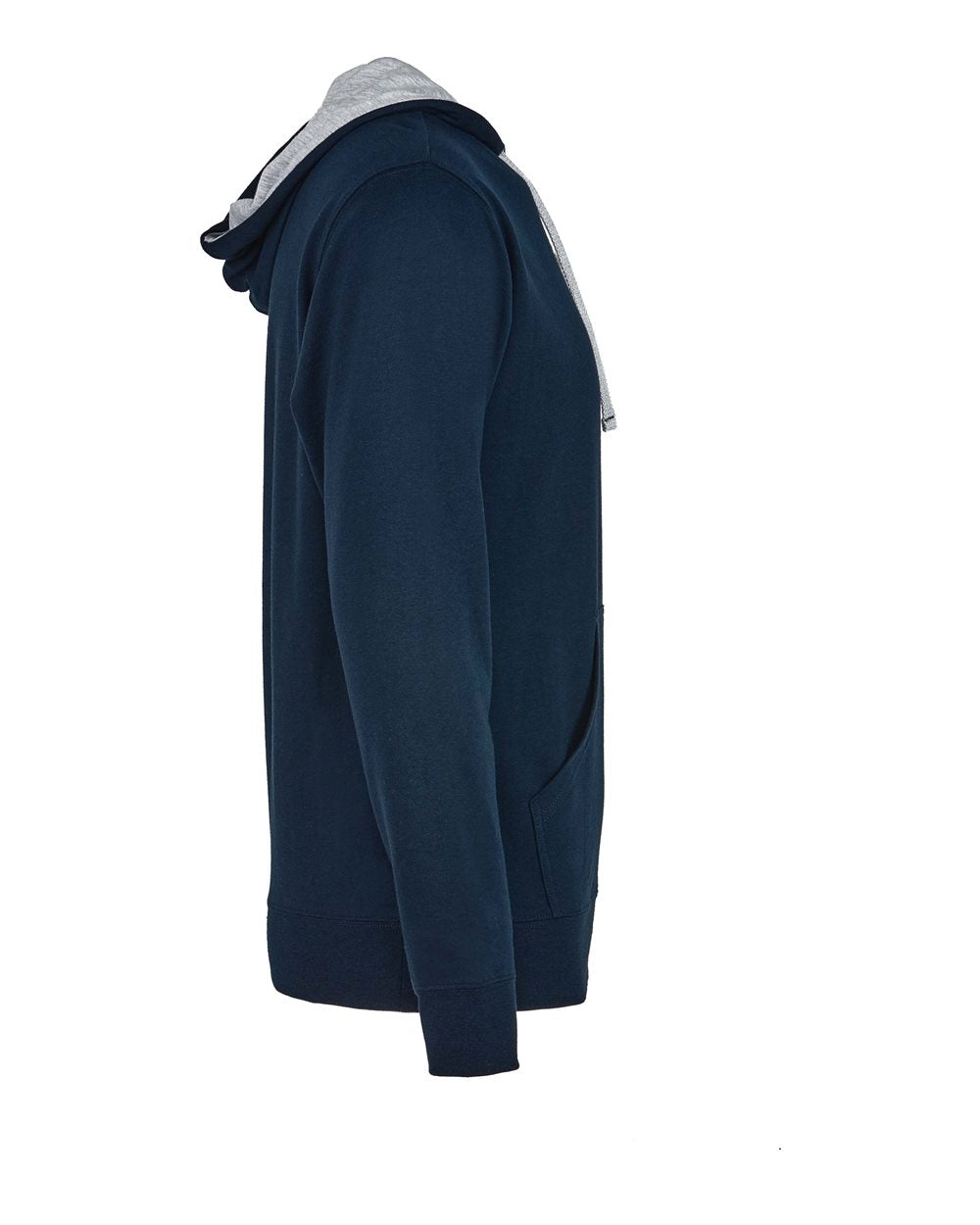Next Level Laguna Hoodie 9301 #color_Midnight Navy/ Heather Grey