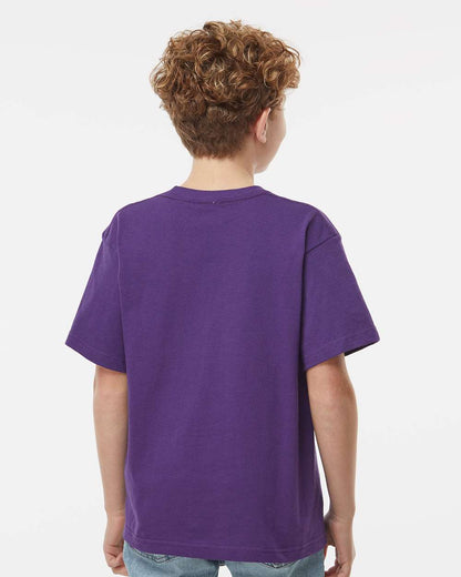 M&O Youth Gold Soft Touch T-Shirt 4850 #colormdl_Purple
