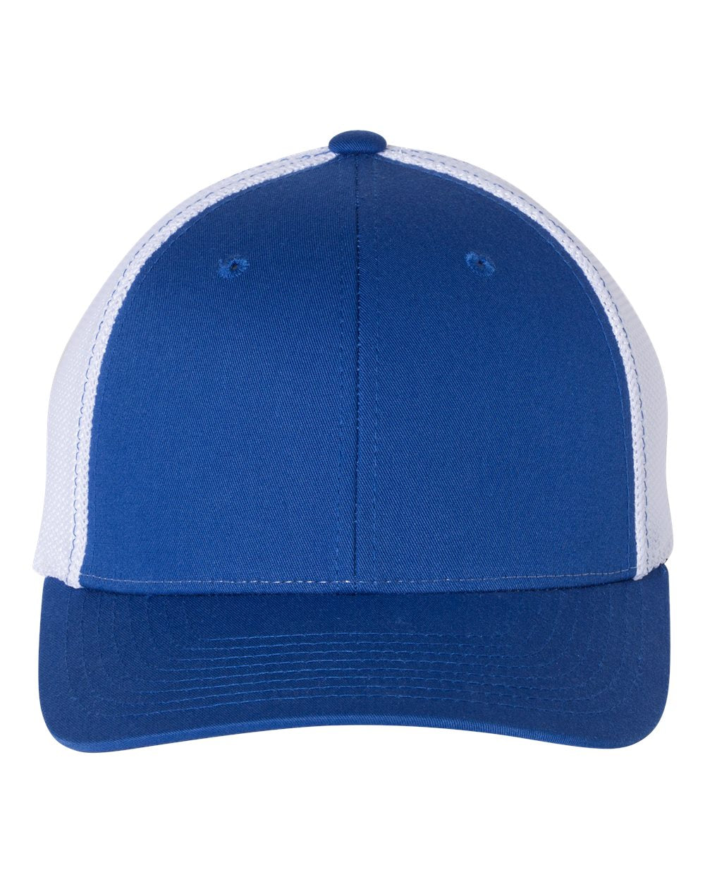 Richardson Fitted Trucker with R-Flex Cap 110 #color_Royal/ White