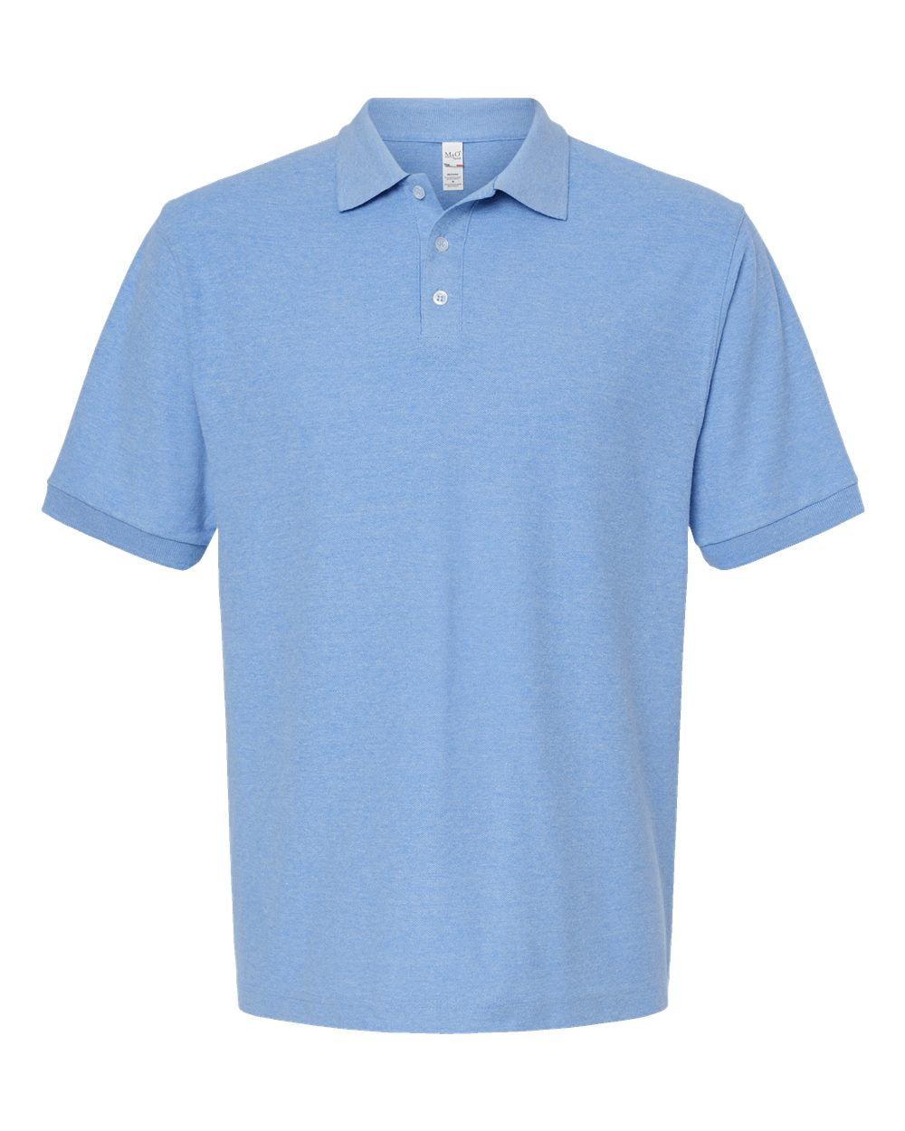 M&O Soft Touch Polo 7006 #color_Light Blue Heather