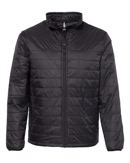 Independent Trading Co. Puffer Jacket EXP100PFZ #color_Black