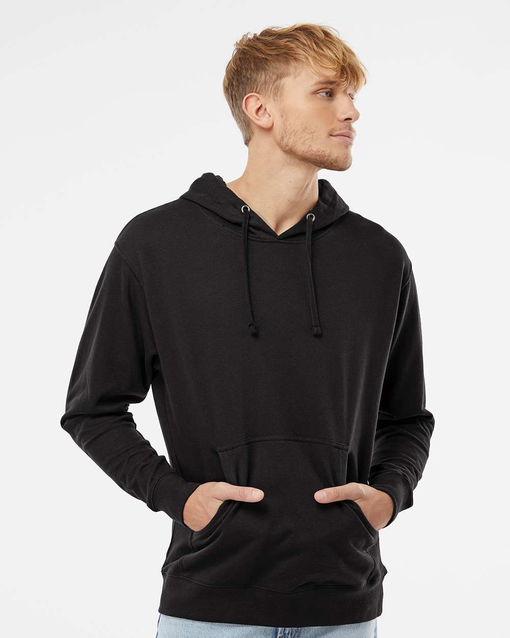 Independent Trading Co. Midweight Hooded Sweatshirt SS4500 #colormdl_Black
