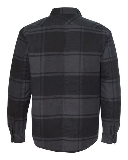 Burnside Quilted Flannel Jacket 8610 #color_Black Plaid