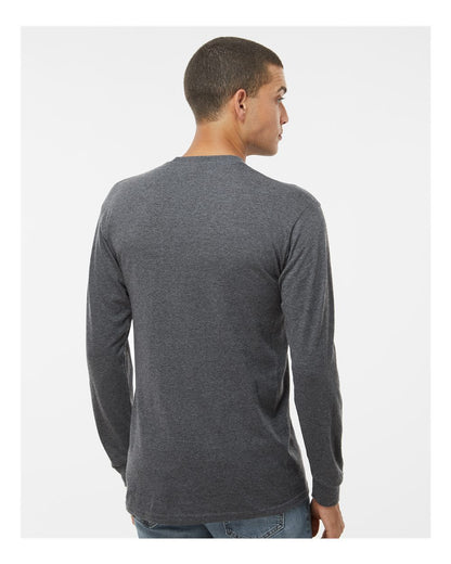 M&O Gold Soft Touch Long Sleeve T-Shirt 4820 #colormdl_Dark Heather
