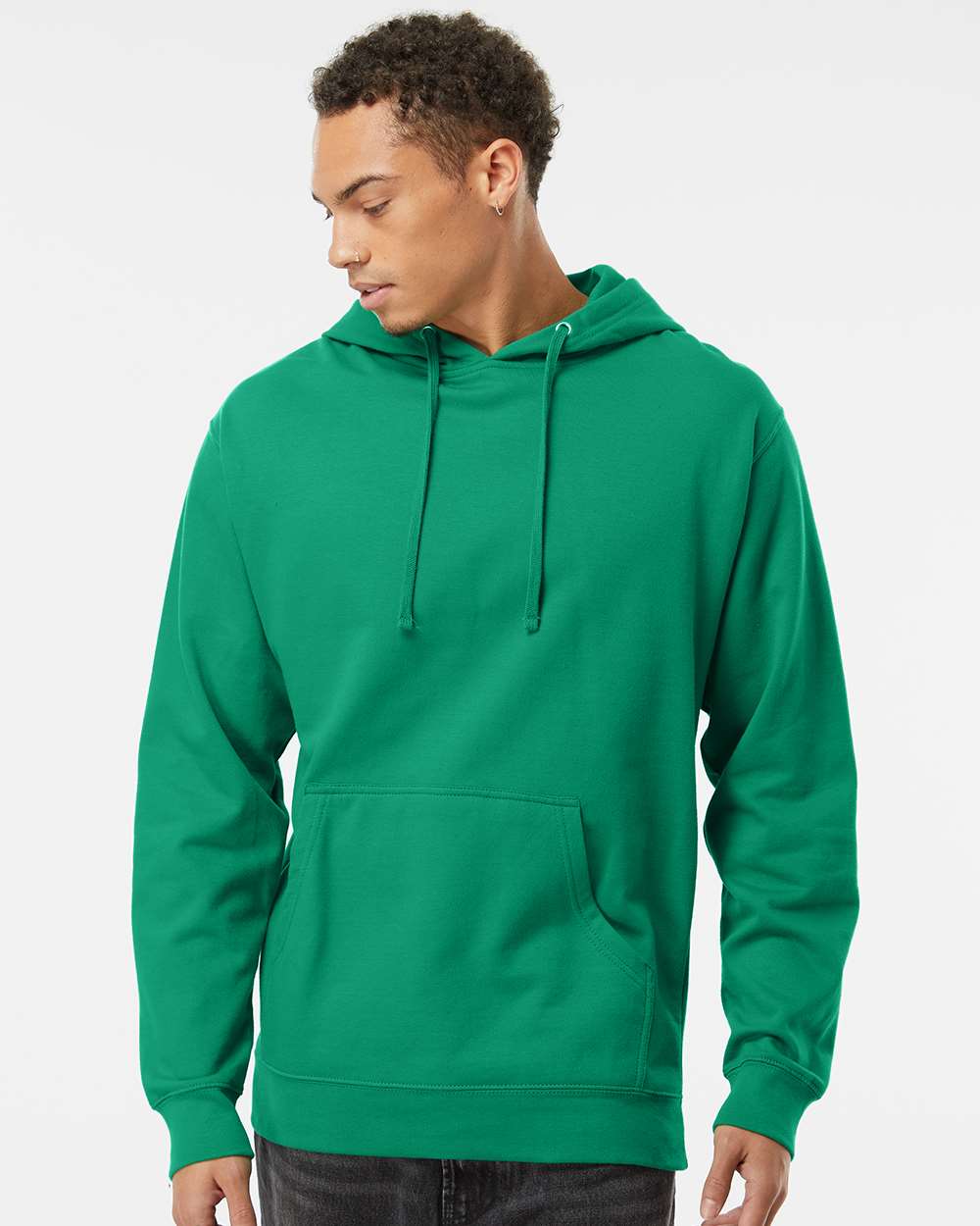 Independent Trading Co. Midweight Hooded Sweatshirt SS4500 #colormdl_Kelly Green