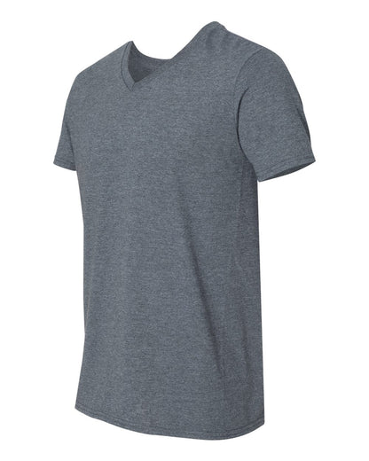 Gildan Softstyle® V-Neck T-Shirt 64V00 #color_Dark Heather