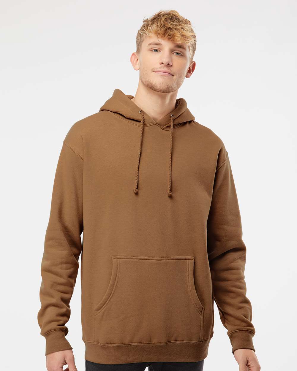 Independent Trading Co. Heavyweight Hooded Sweatshirt IND4000 #colormdl_Saddle