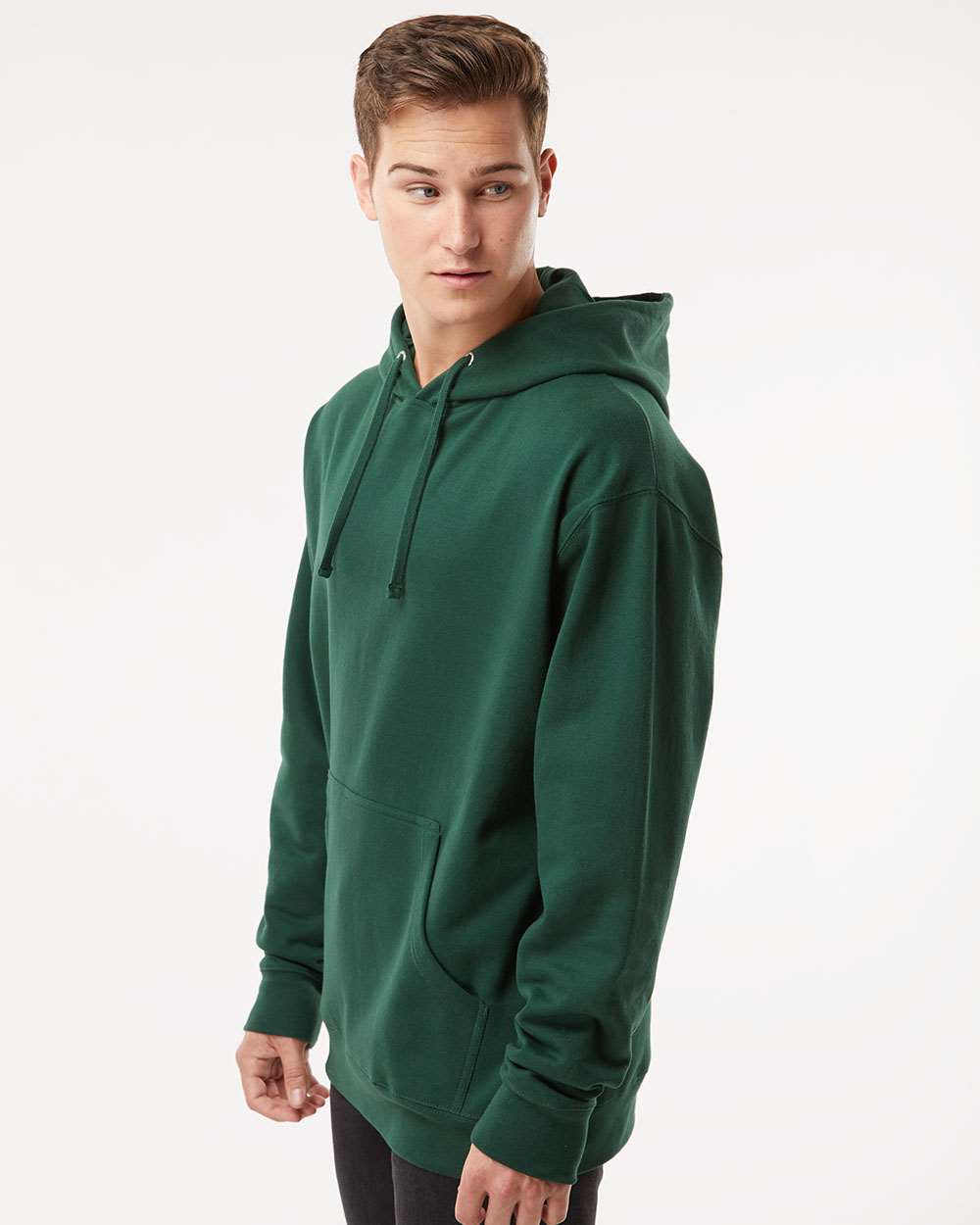Independent Trading Co. Midweight Hooded Sweatshirt SS4500 #colormdl_Forest Green