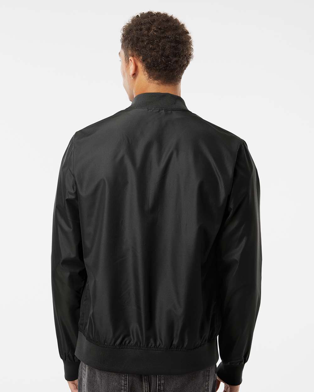 Independent Trading Co. Lightweight Bomber Jacket EXP52BMR #colormdl_Black