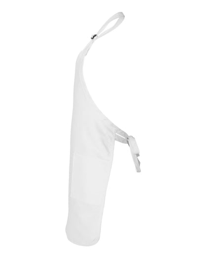 Q-Tees Full-Length Apron with Pockets Q4350 #color_White