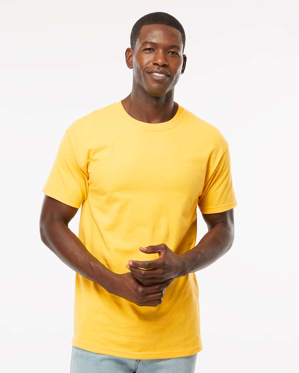 M&O Ring-Spun T-Shirt 5500 #colormdl_Yellow