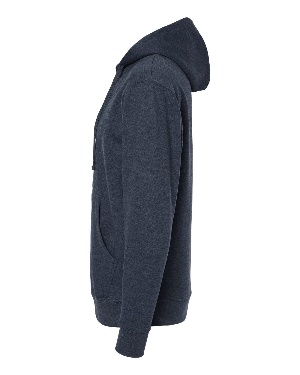 Independent Trading Co. Midweight Full-Zip Hooded Sweatshirt SS4500Z #color_Classic Navy Heather