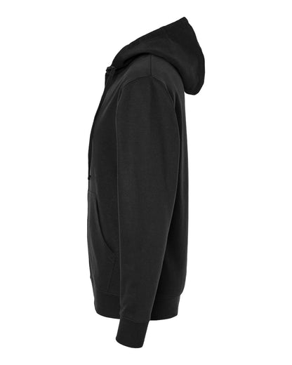 Independent Trading Co. Midweight Full-Zip Hooded Sweatshirt SS4500Z #color_Black