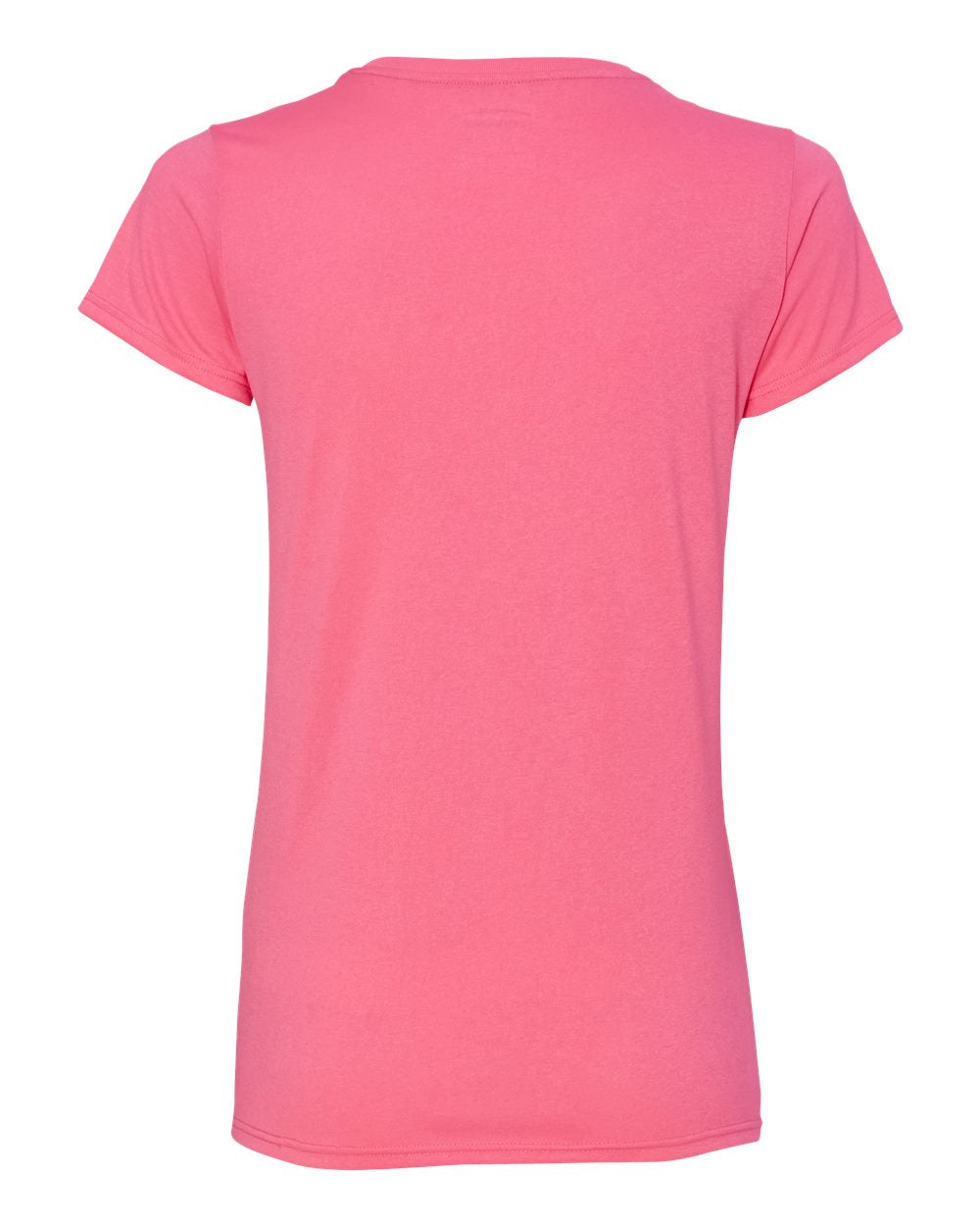 Gildan Performance® Tech Women's V-Neck T-Shirt 47V00L #color_Safety Pink