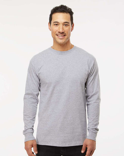 M&O Gold Soft Touch Long Sleeve T-Shirt 4820 #colormdl_Athletic Heather