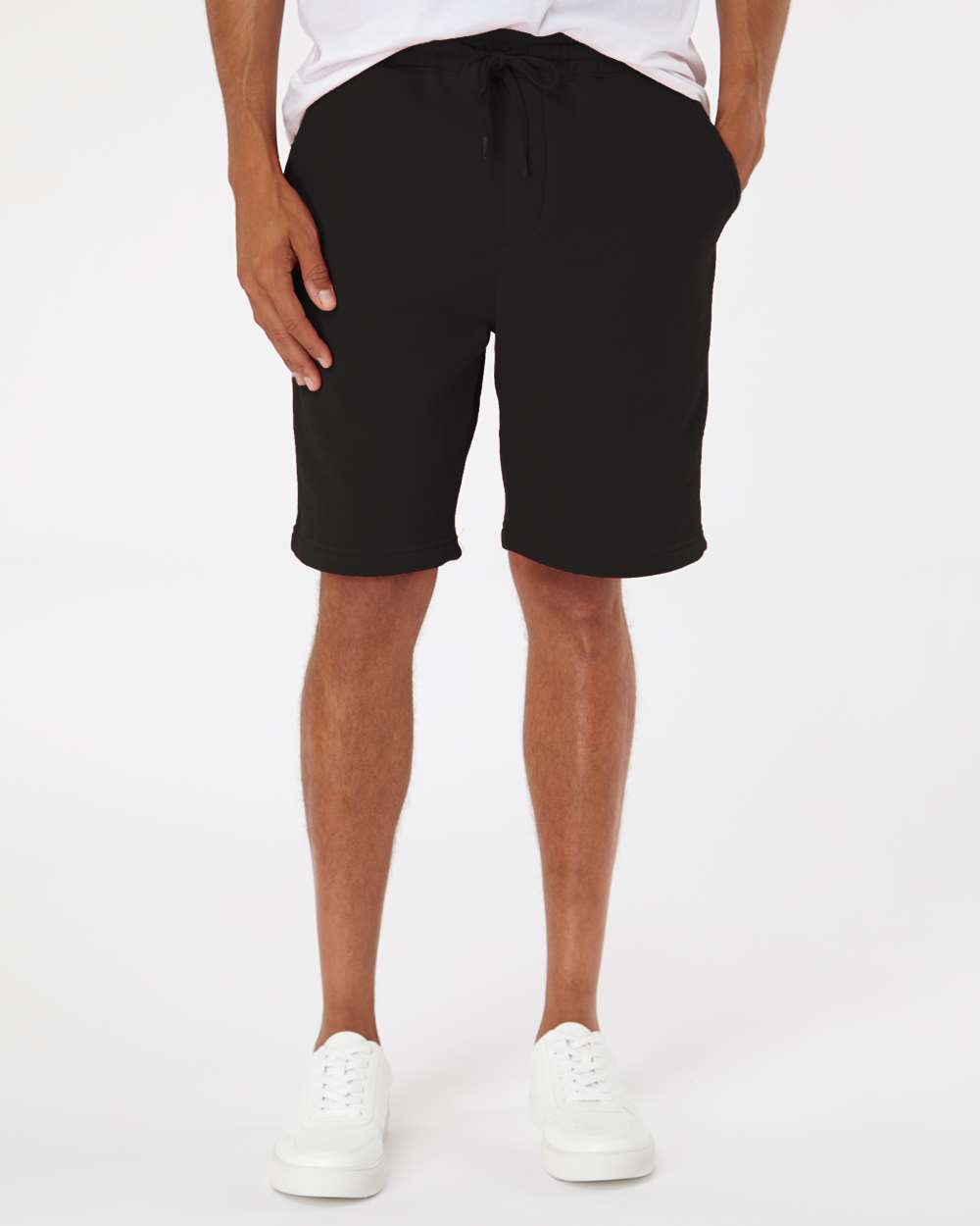 Independent Trading Co. Midweight Fleece Shorts IND20SRT #colormdl_Black