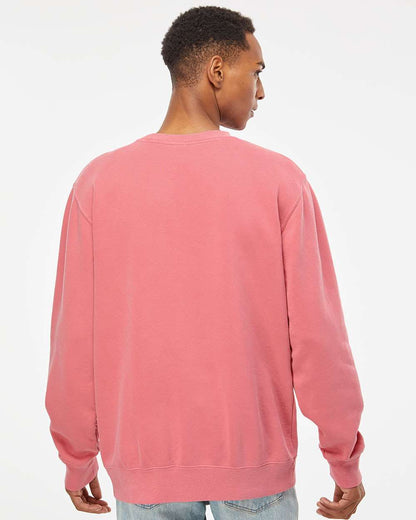 Independent Trading Co. Unisex Midweight Pigment-Dyed Crewneck Sweatshirt PRM3500 #colormdl_Pigment Pink