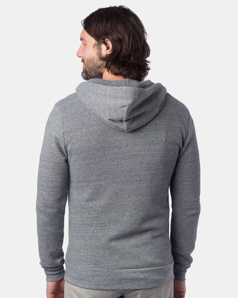 Alternative Rocky Eco-Fleece Full-Zip Hooded Sweatshirt 9590 #colormdl_Eco Grey