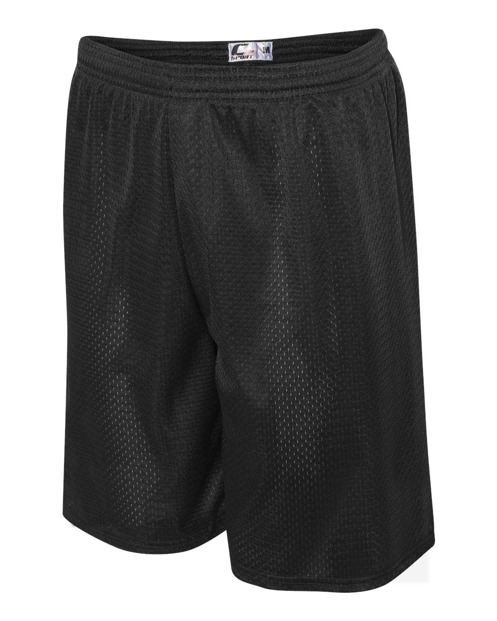C2 Sport Mesh 9" Shorts 5109 #color_Black