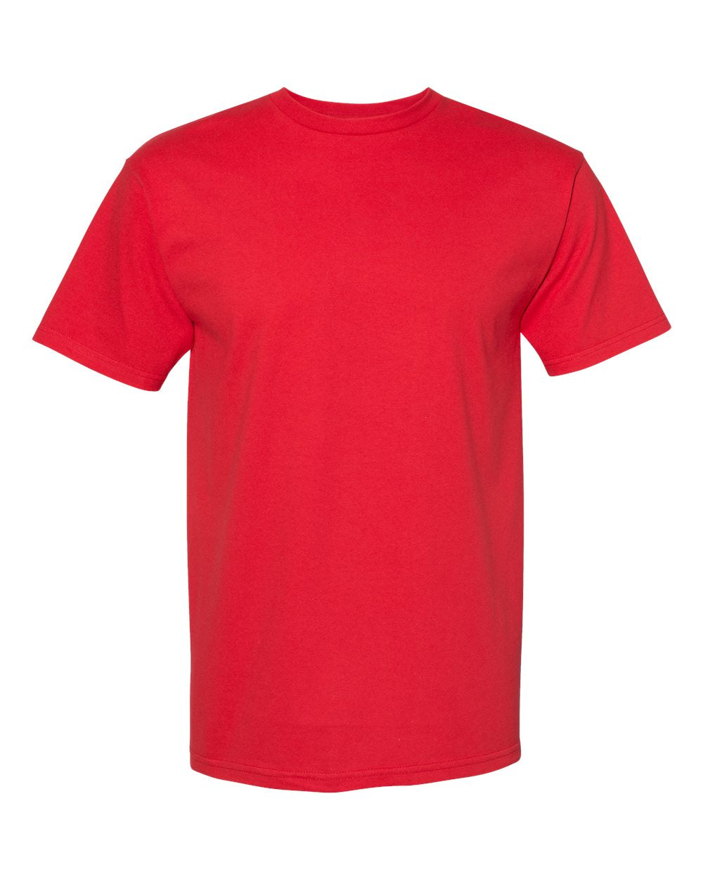 American Apparel Midweight Cotton Unisex Tee 1701 #color_Red