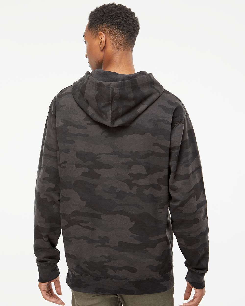 Independent Trading Co. Midweight Hooded Sweatshirt SS4500 #colormdl_Black Camo