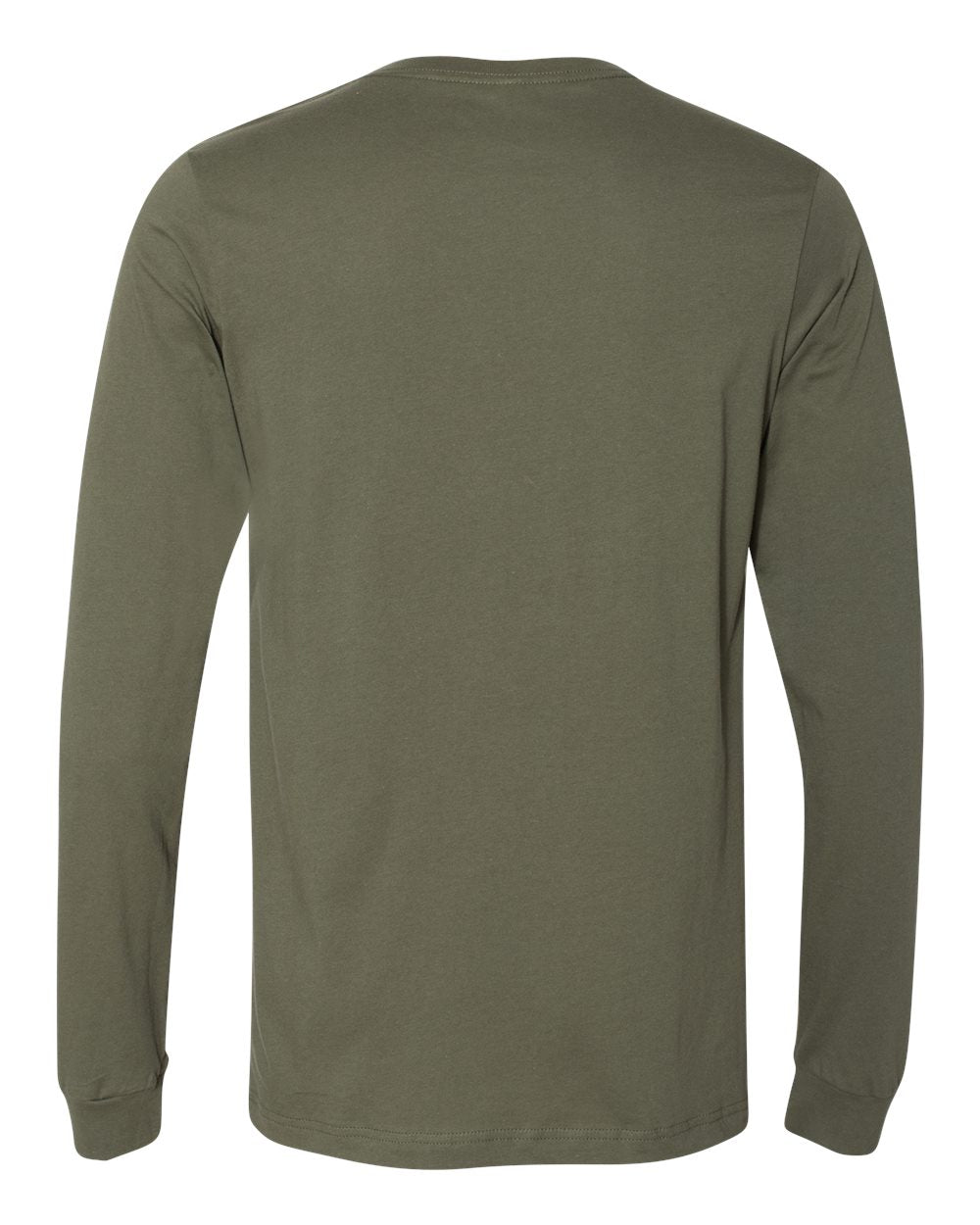 BELLA + CANVAS Unisex Jersey Long Sleeve Tee 3501 #color_Military Green