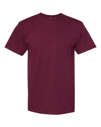 American Apparel Midweight Cotton Unisex Tee 1701 #color_Burgundy