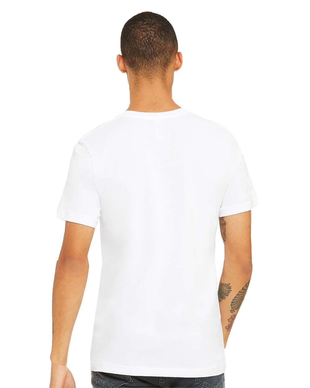 mdl White Color BELLA + CANVAS Unisex Jersey Tee 