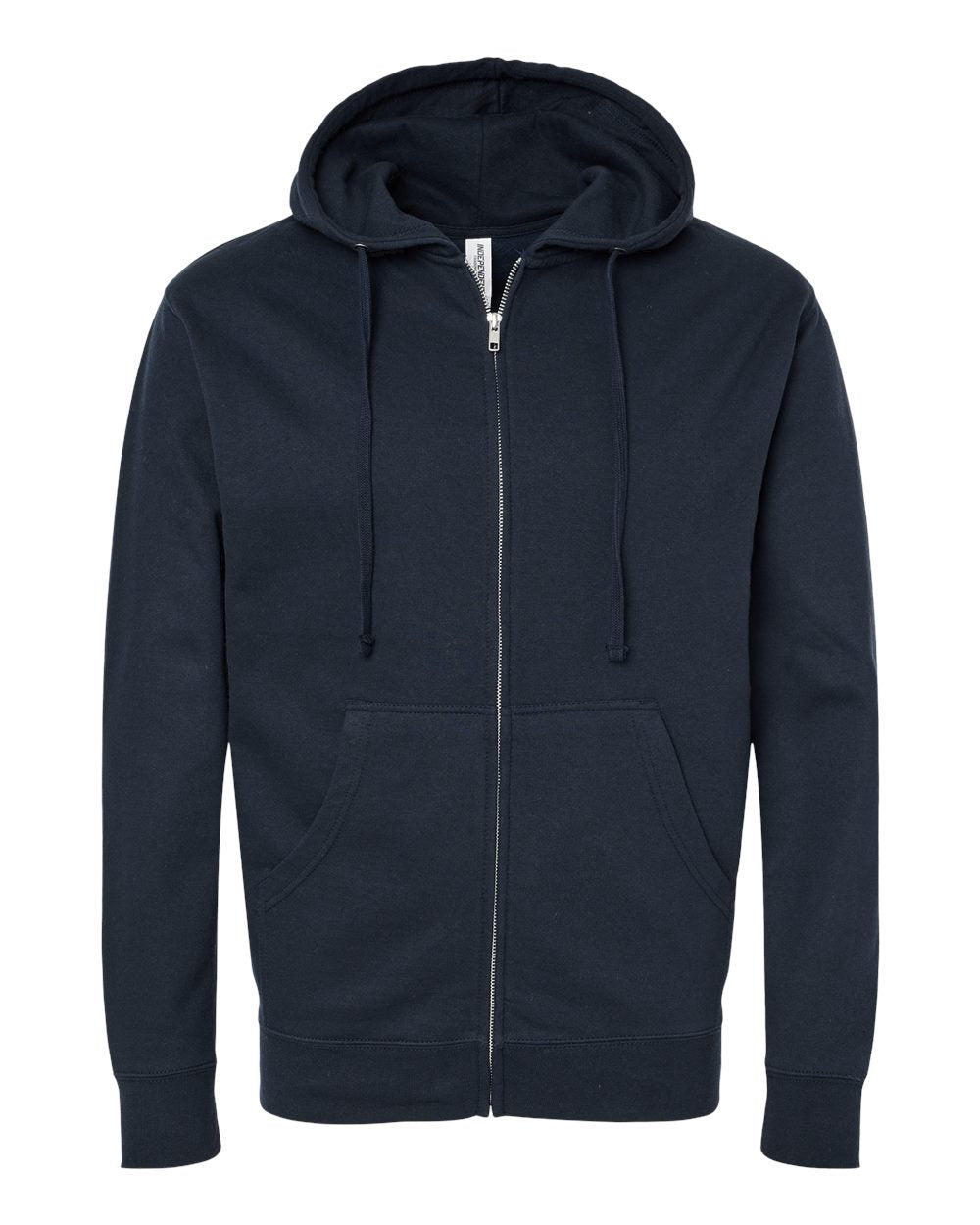 Independent Trading Co. Midweight Full-Zip Hooded Sweatshirt SS4500Z #color_Navy