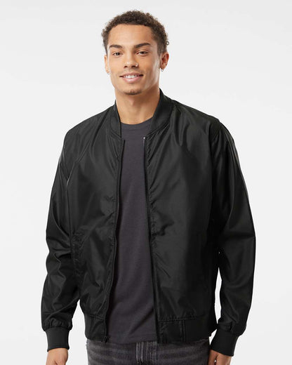 Independent Trading Co. Lightweight Bomber Jacket EXP52BMR #colormdl_Black