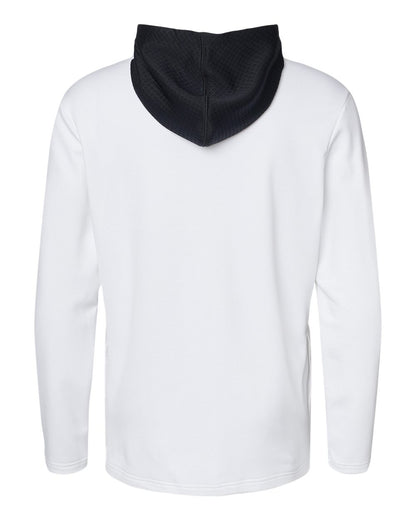 Adidas A530 Textured Mixed Media Hooded Sweatshirt #color_White
