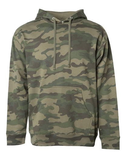 Independent Trading Co. Midweight Hooded Sweatshirt SS4500 #color_Forest Camo