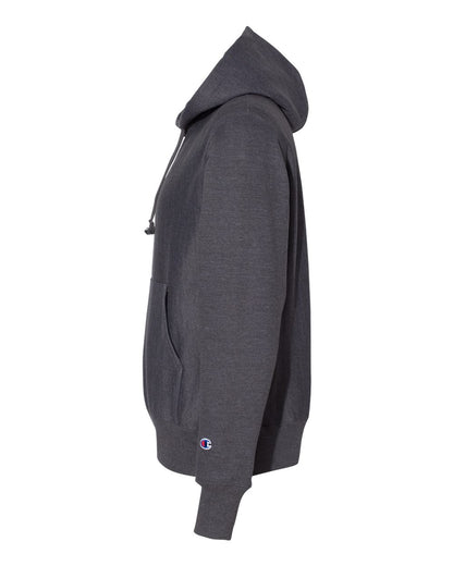 Champion Reverse Weave® Hooded Sweatshirt S101 #color_Charcoal Heather