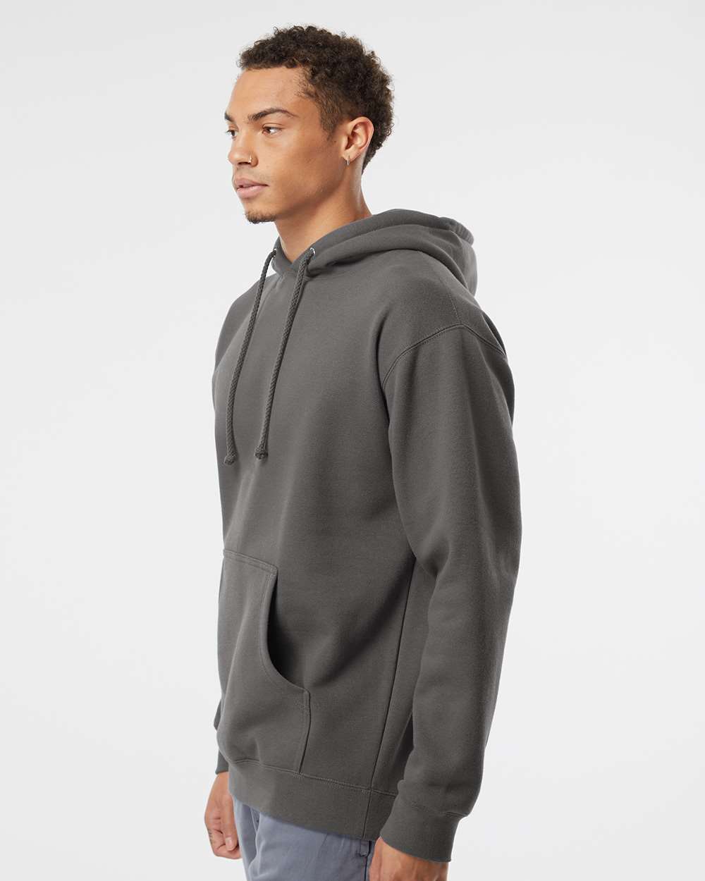 Independent Trading Co. Heavyweight Hooded Sweatshirt IND4000 #colormdl_Charcoal