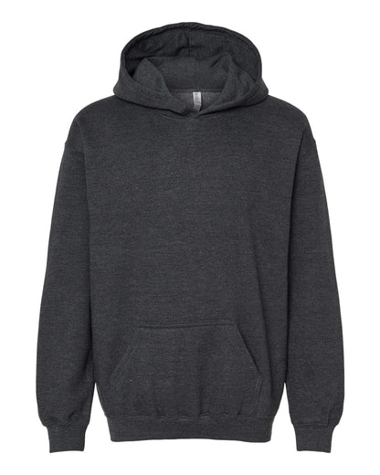 M&O Youth Fleece Pullover Hoodie 3322 #color_Dark Heather