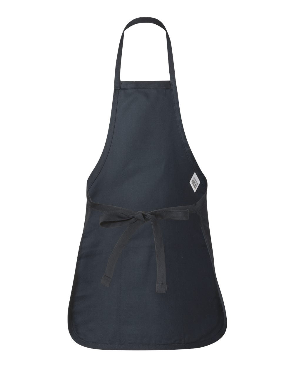 Q-Tees Full-Length Apron with Pouch Pocket Q4250 #color_Navy