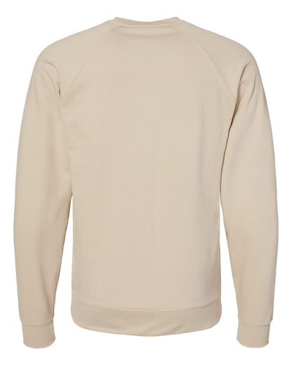 Independent Trading Co. Icon Unisex Lightweight Loopback Terry Crewneck Sweatshirt SS1000C #color_Sand
