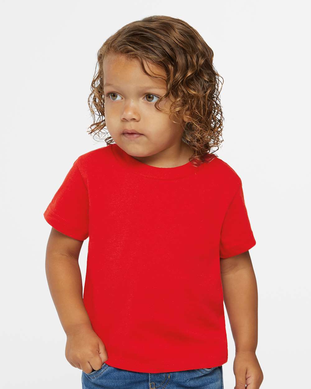 Rabbit Skins Toddler Cotton Jersey Tee 3301T #colormdl_Red