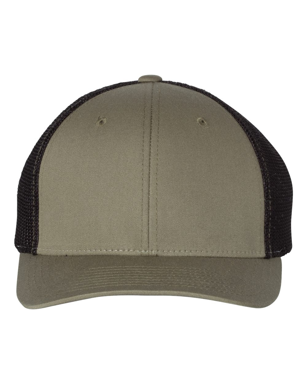 Richardson Fitted Trucker with R-Flex Cap 110 #color_Loden/ Black