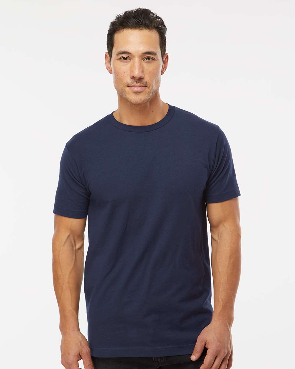 M&O Fine Jersey T-Shirt 4502 #colormdl_Fine Navy