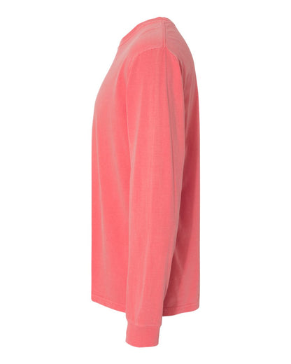 Comfort Colors Garment-Dyed Heavyweight Long Sleeve T-Shirt 6014 #color_Watermelon