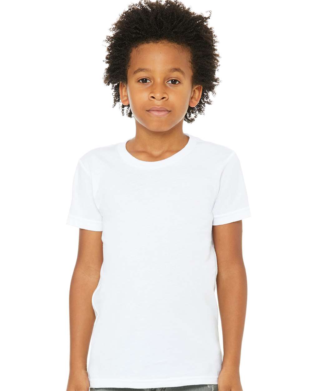 BELLA + CANVAS Youth Unisex Jersey Tee 3001Y #colormdl_White