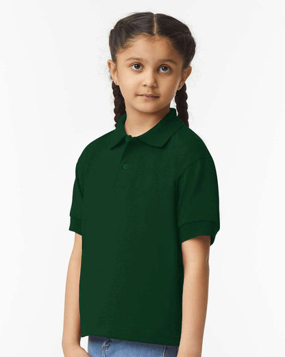 Gildan DryBlend® Youth Jersey Polo 8800B #colormdl_Forest Green