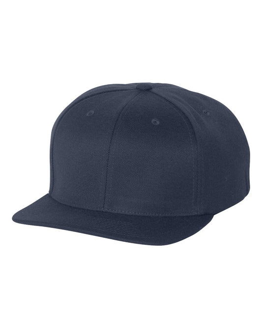 Navy Color Flexfit 110® Flat Bill Snapback Cap 