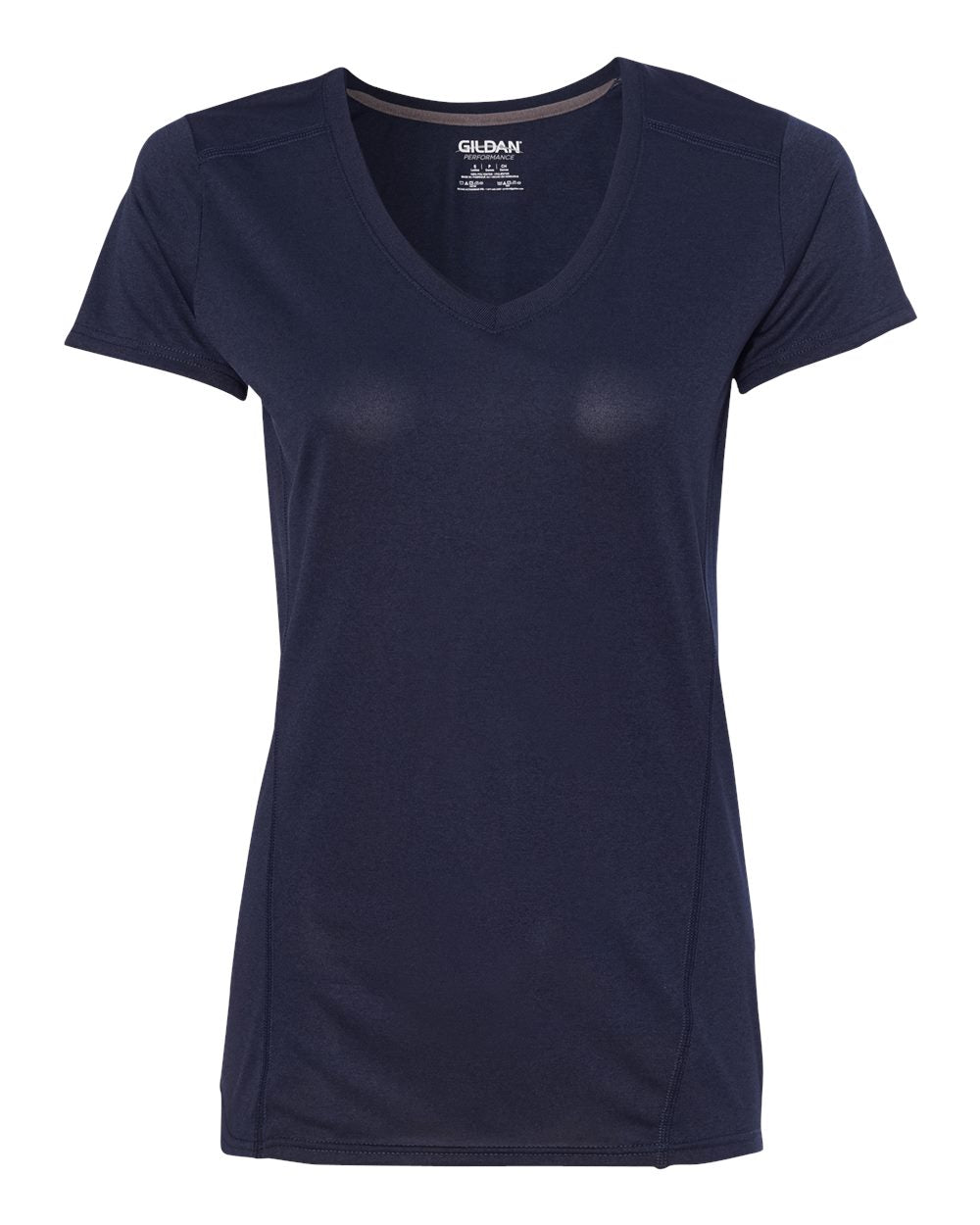 Gildan Performance® Tech Women's V-Neck T-Shirt 47V00L #color_Marbled Navy