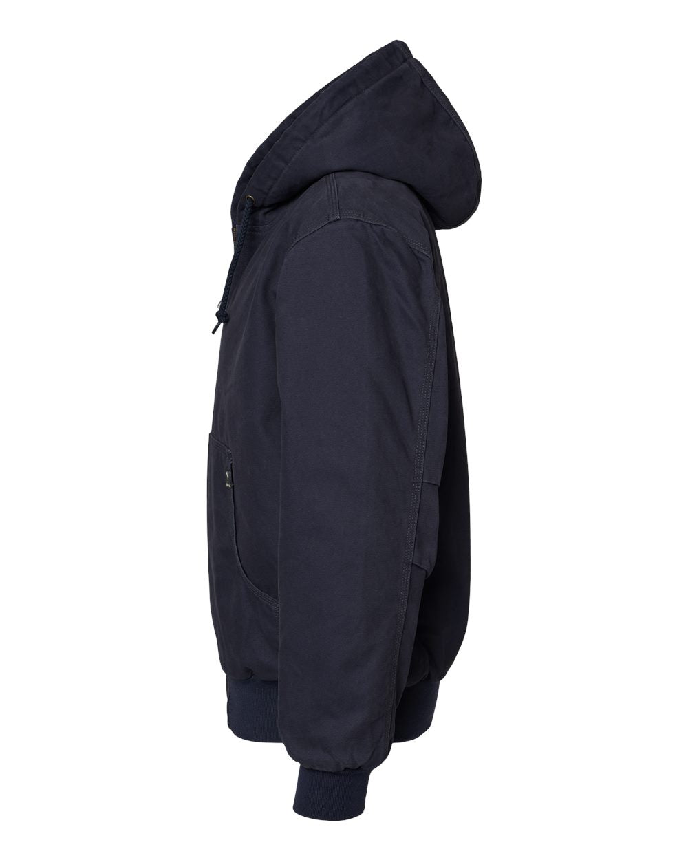 DRI DUCK Cheyenne Boulder Cloth™ Hooded Jacket with Tricot Quilt Lining 5020 #color_Navy