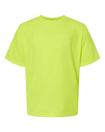 M&O Youth Gold Soft Touch T-Shirt 4850 #color_Safety Green